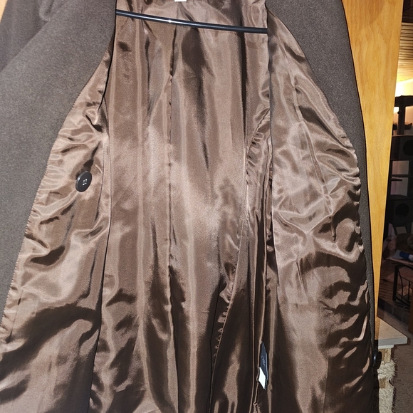 Croft & Barrow Dark Brown Pea Coat - Picture 3 of 9